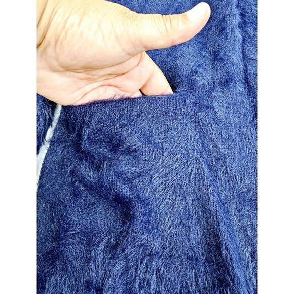 Banana Republic Size Small Women Nacy Faux Fur Long Sleeve Dual Pocket Cardigan - Picture 13 of 13